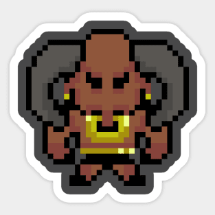 Minotaur 32 Bit Pixel Art Sticker